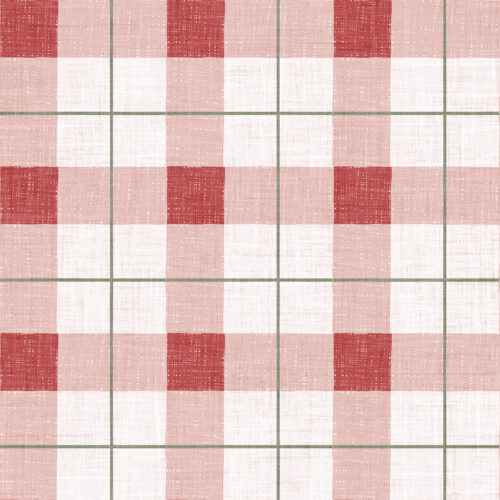 Krystal Winn - Holy Night Plaid Buffalo Check Red