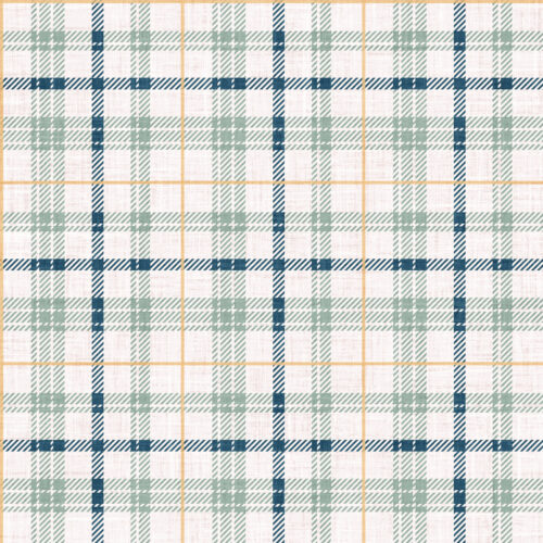 Krystal Winn - Holy Night Plaid Light Blue