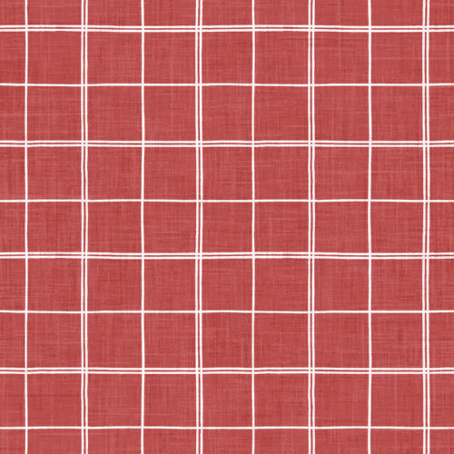 Krystal Winn - Holy Night Plaid Window Pane Red