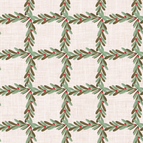 Krystal Winn - Home For Christmas Mistletoe Plaid