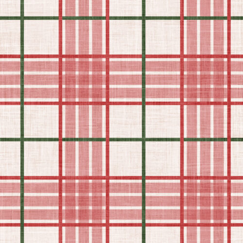 Krystal Winn - Home For Christmas Plaid Cream And Red