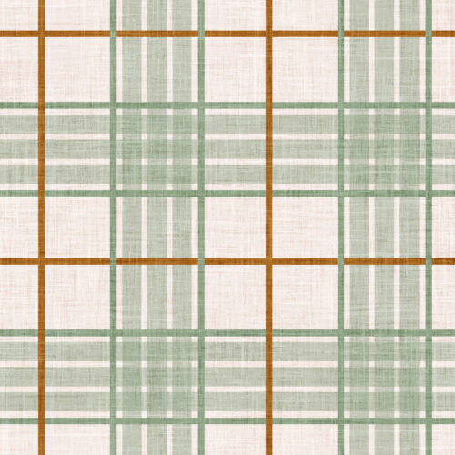 Krystal Winn - Home For Christmas Plaid Cream And Sage