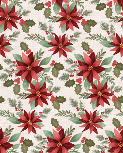 Krystal Winn - Home For Christmas Poinsettia Cream