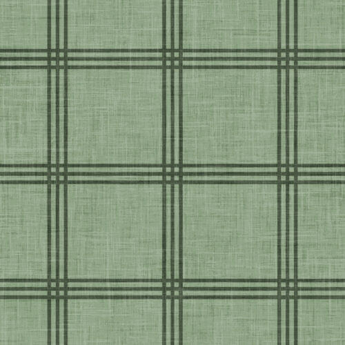 Krystal Winn - Home For Christmas Simple Plaid Light Green