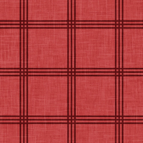 Krystal Winn - Home For Christmas Simple Plaid Red