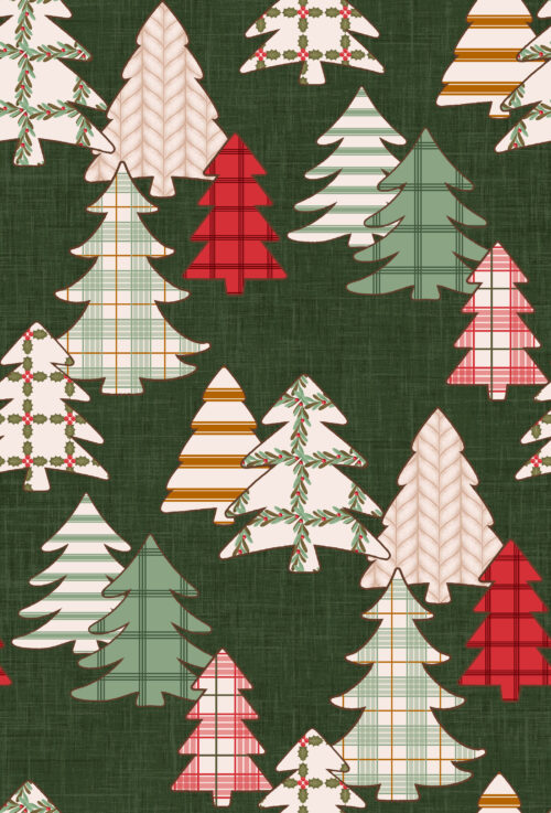 Krystal Winn - Home For Christmas Trees Green