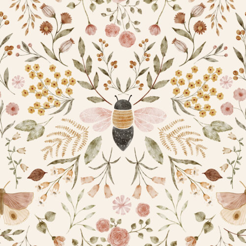 Hip Kid Design - Honey Bloom on White Flour