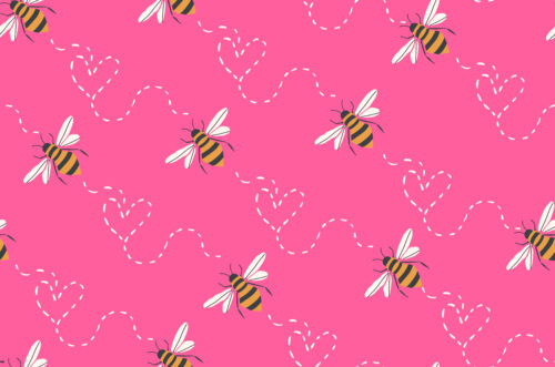 Indy Bloom Designs - Honey Bee In Hot Pink