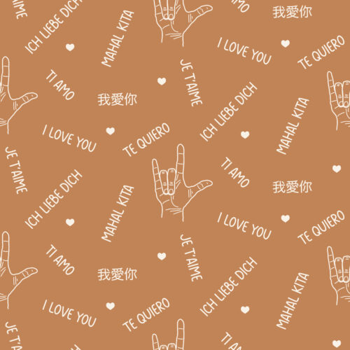 I love you in every language Caramel