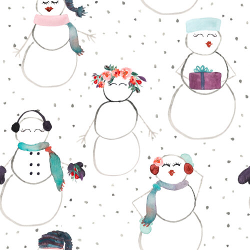 Indy Bloom Designs - Ibd Snow Woman7x7