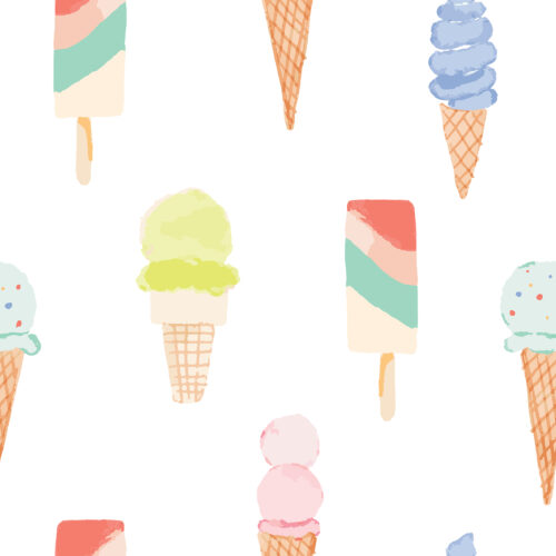 Indy Bloom Designs - Ice Cream Vibes 8x8