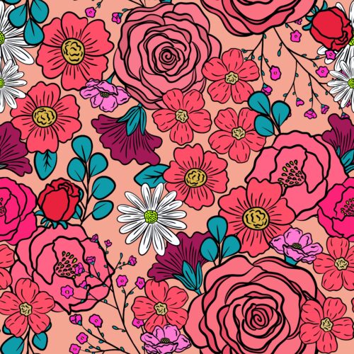 Spring and Summer Floral - Sunset Blooms