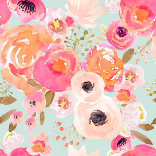 Indy Bloom Designs - Indy Bloom Blush Florals Blue (1)