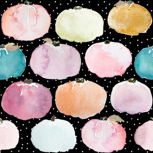 Indy Bloom Designs - Indy Bloom Pastel Pumpkin Polka Black