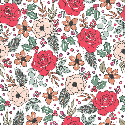 JSDChristmasfloralred 12x12