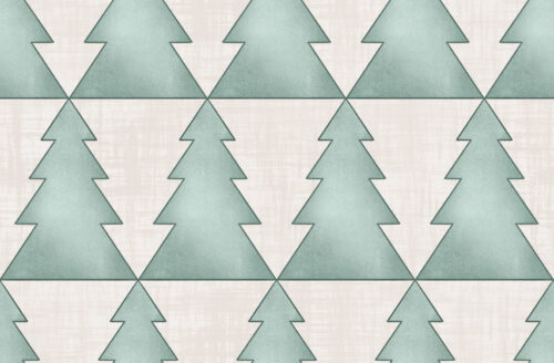 Krystal Winn - Jolly Pine Trees Blue
