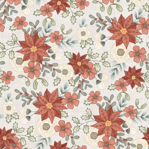 Krystal Winn - Jolly Red Foral White