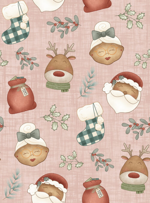 Krystal Winn - Jolly Santa Dark Skin Pink