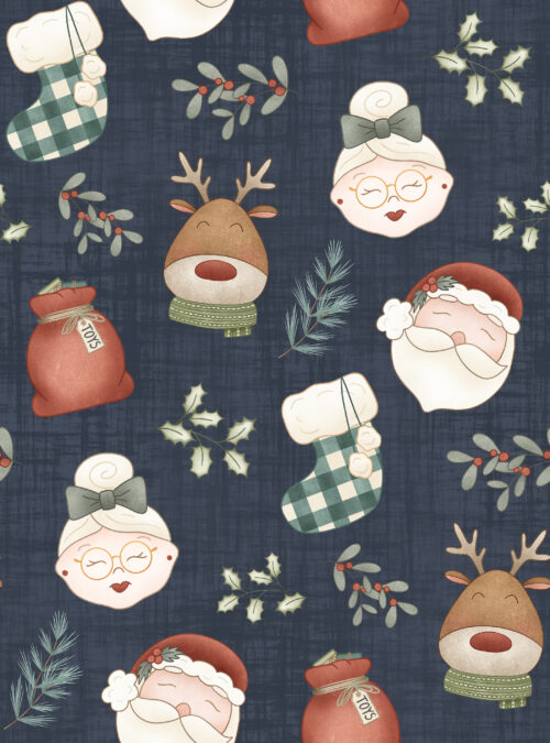 Krystal Winn - Jolly Santa Light Skin Navy