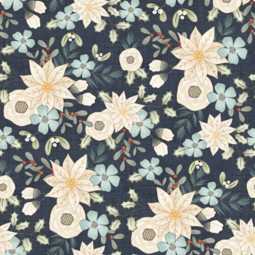 Krystal Winn - Jolly White Foral Navy