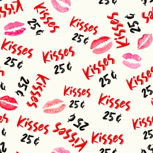 Hip Kid Design - Kisses 25#U00a2 on Citrine White
