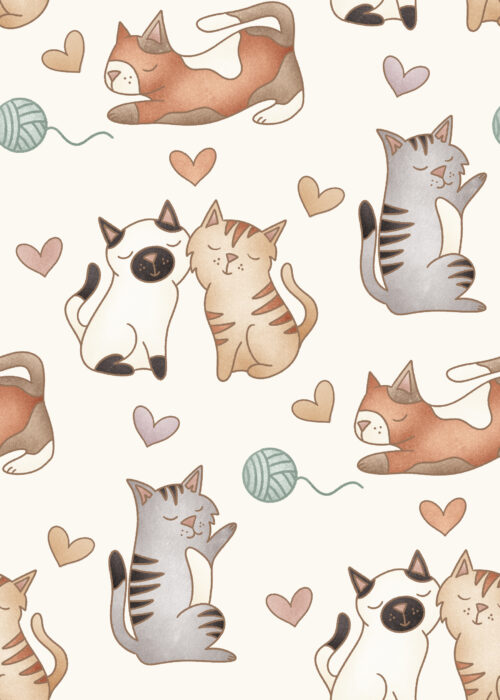 Krystal Winn - Kitty Love Cats White