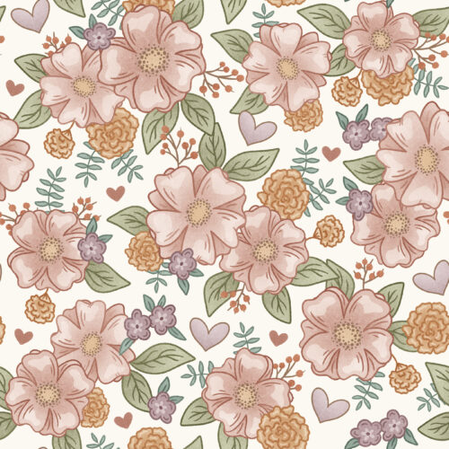 Krystal Winn - Kitty Love Floral White