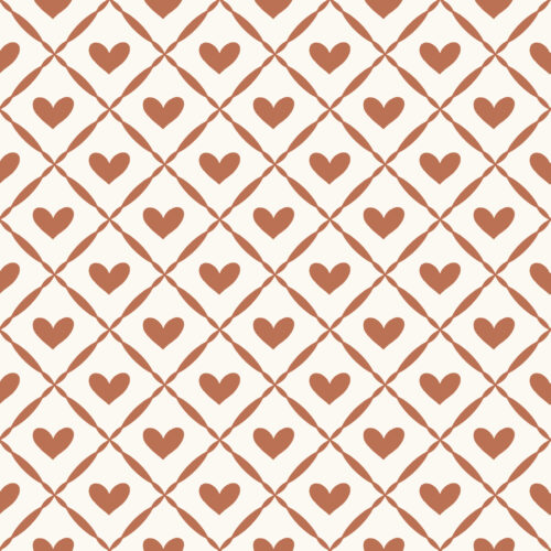 Krystal Winn - Kitty Love Heart Lattice Red