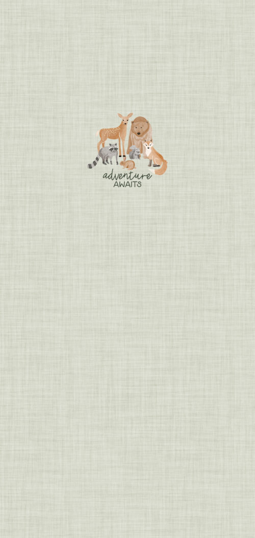 LBK Panel adventure awaits linen light green