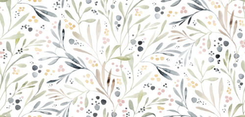 Sara Swanson - Long Leaves Large On White