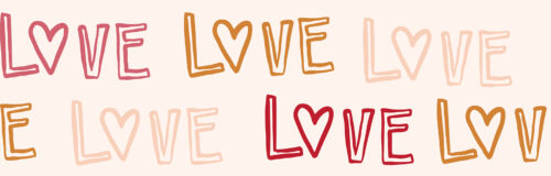 Indy Bloom Designs - Love Love Love 6x2.4