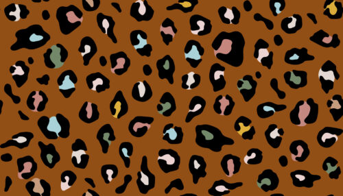 Hip Kid Design - Leopard on Burnt Orange