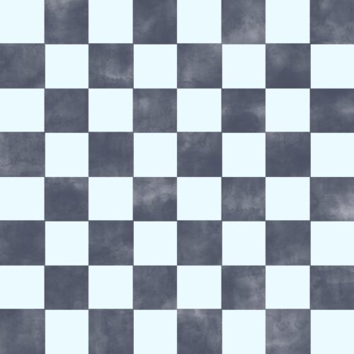 Lindsay Anne - Light Blue And Navy Blue Checker
