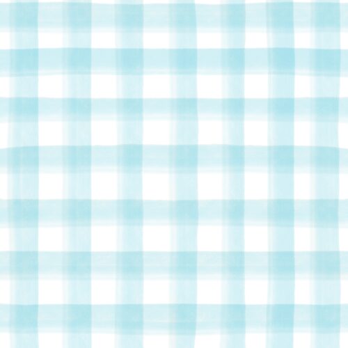 Light Blue Hand Drawn Plaid