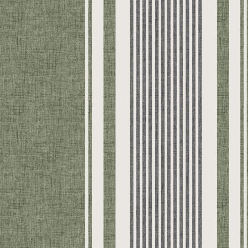 Hip Kid Design - Limed Ash and Charcoal Black Ticking Stripe