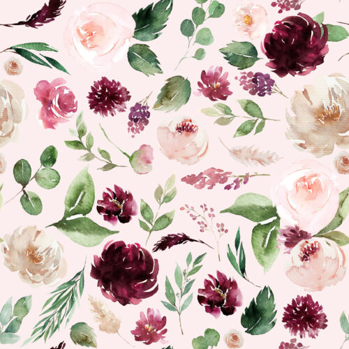 Hip Kid Design - Lovestruck Florals on Soft Blush