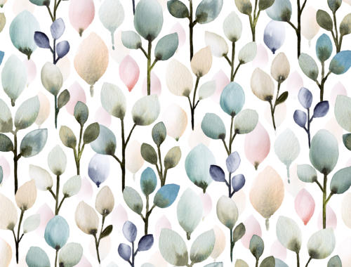 Sara Swanson - Modern Eucalyptus Leaves Bright Med
