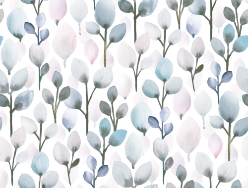 Sara Swanson - Modern Eucalyptus Leaves Grey Mist Med