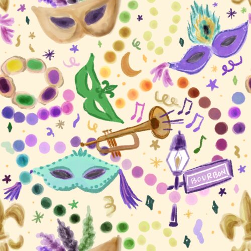 Mardi Gras Party Yellow