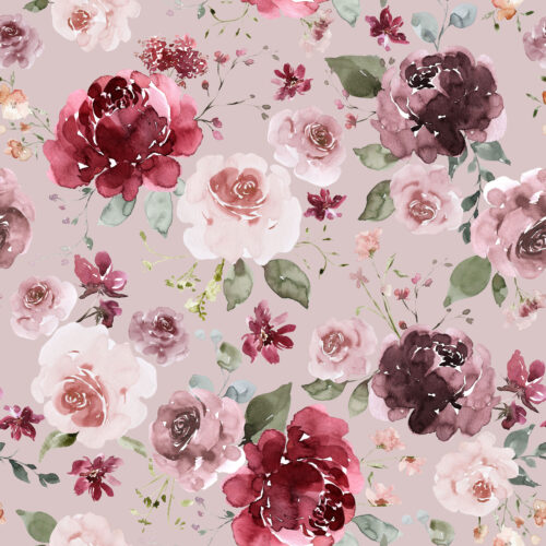 Hip Kid Design - Margot Valentine Floral on Swiss Coffee