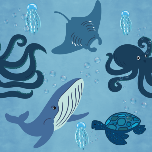 Spring in to Summer - Marine Blue