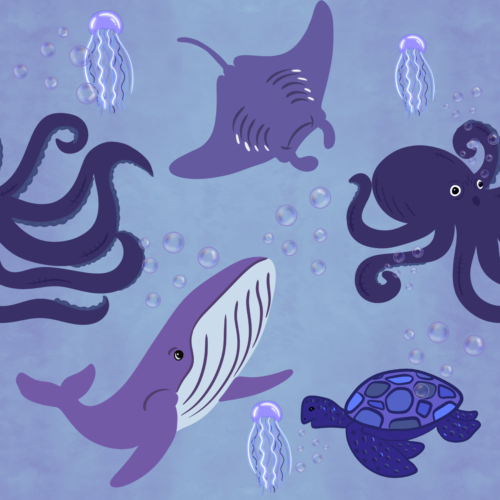 Spring in to Summer - Marinepurple