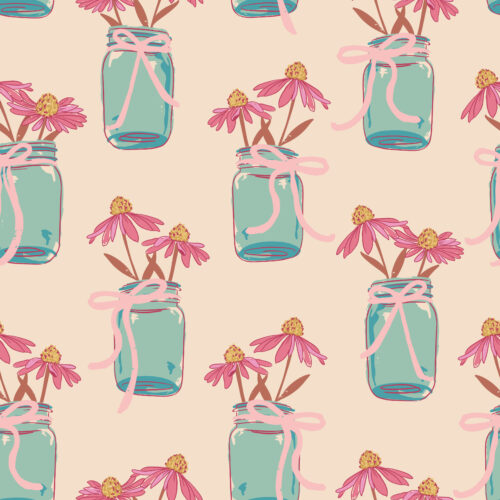 Juniper Row - Mason Jar Flowers In Cream8