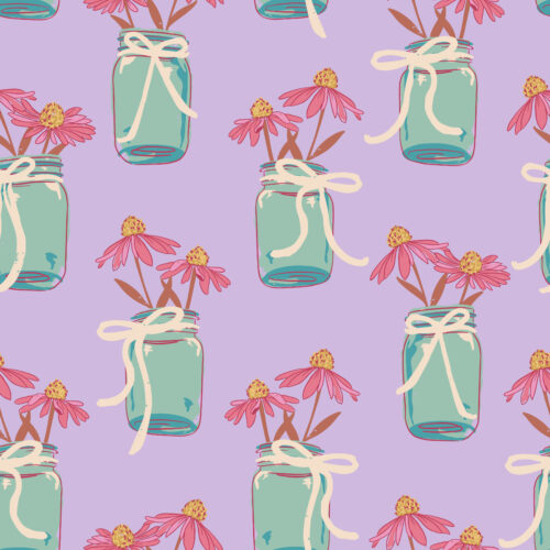 Juniper Row - Mason Jar Flowers In Lilac8