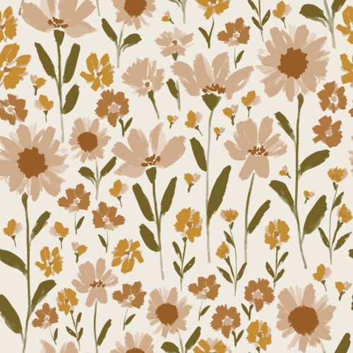 Indy Bloom Designs - Mauve Garden In Cream