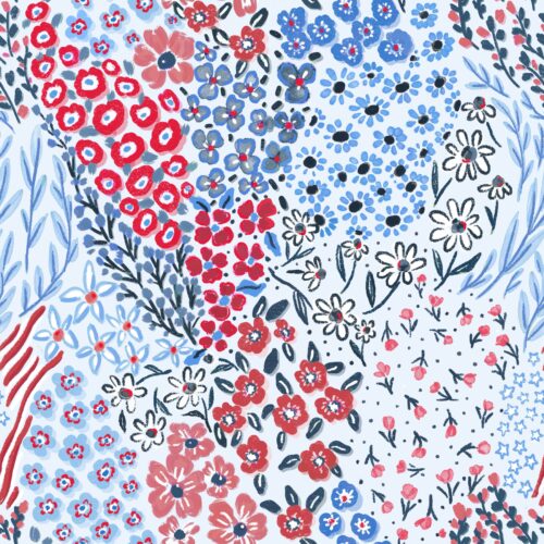 Lindsay Anne - Meadow Maze Light Blue Laa