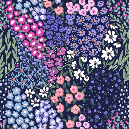 Lindsay Anne - Meadow Maze Navy Laa