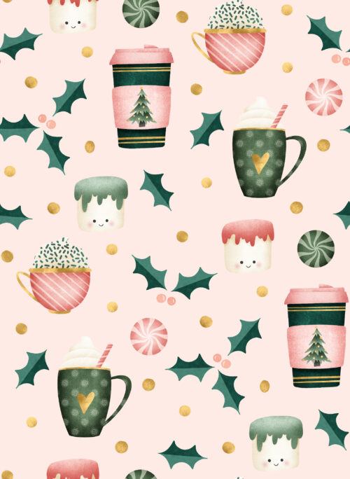 Krystal Winn - Merry Little Cocoa Baby Pink