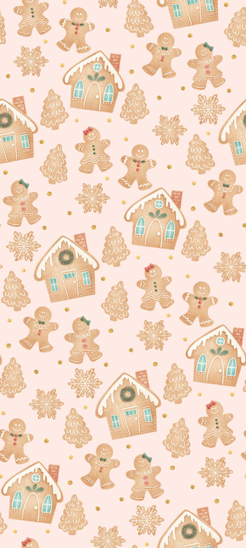 Krystal Winn - Merry Little Gingerbread Baby Pink