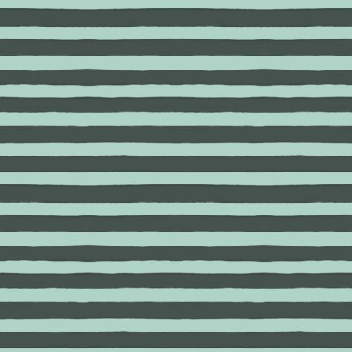 Merry Mint And Dark Green Stripes
